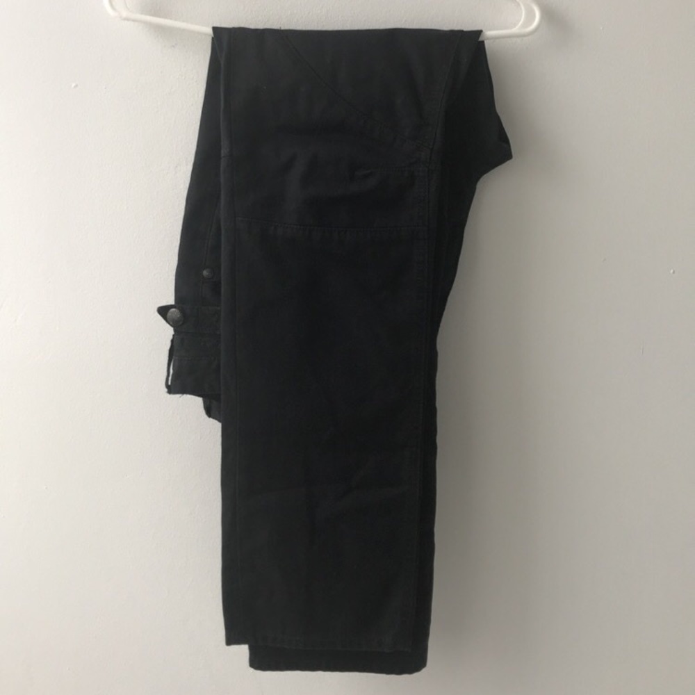 JUST CAVALLI Black moto skinny jeans